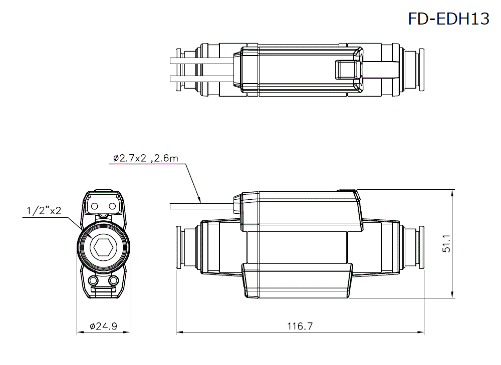 FD-EPH13 Dimension