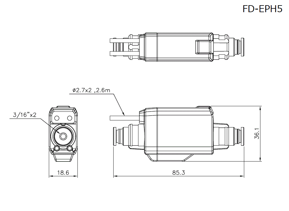 FD-EPH5 Dimension