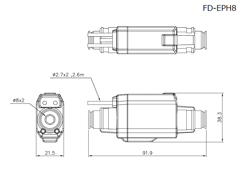 FD-EPH8 Dimension