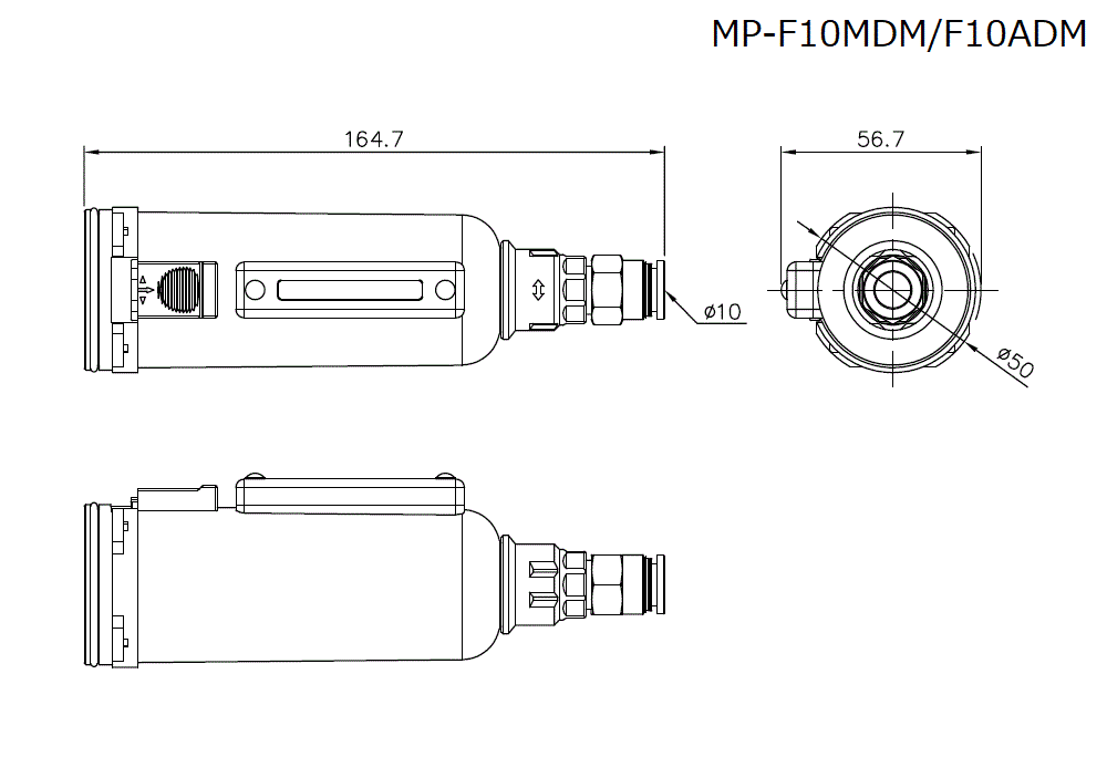 MP-F10MDM/F10ADM Dimension