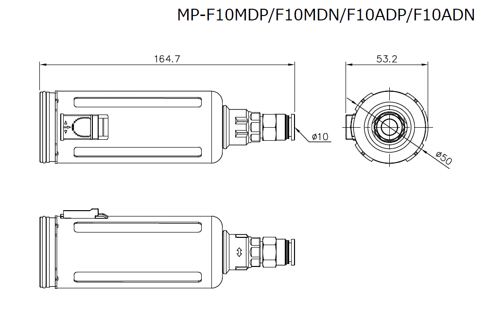 MP-F10MDP/F10MDN/F10ADP/F10ADN Dimension