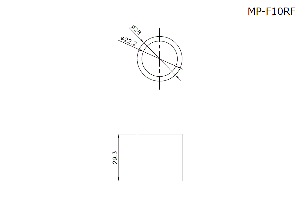 MP-F10RF Dimension