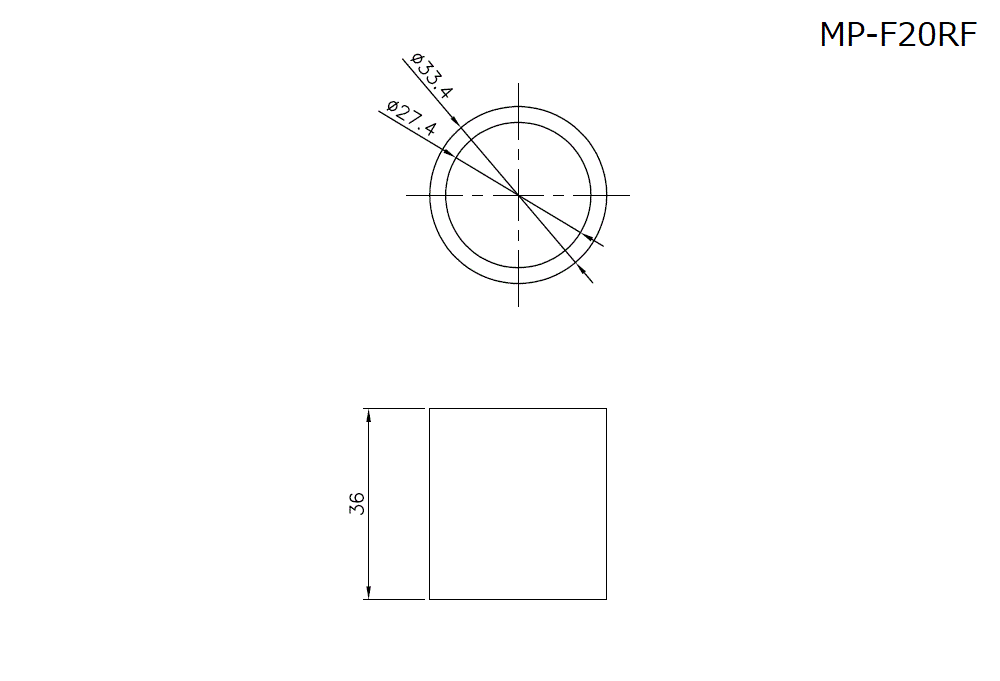 MP-F20RF Dimension