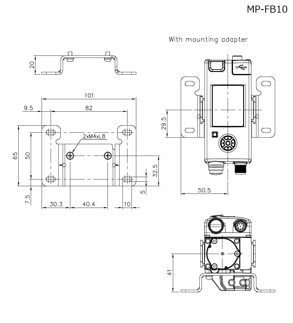 MP-FB10 Dimension