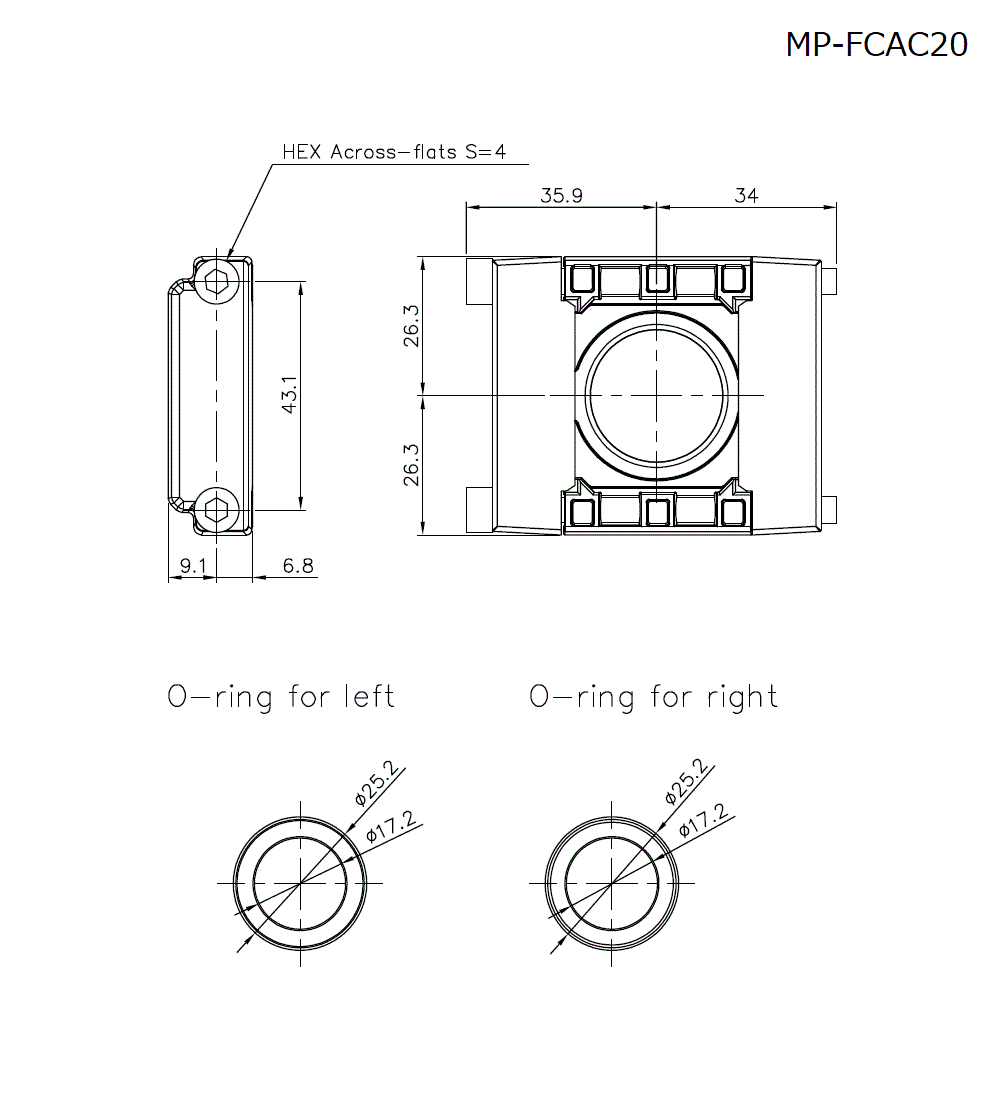 MP-FCAC20 Dimension