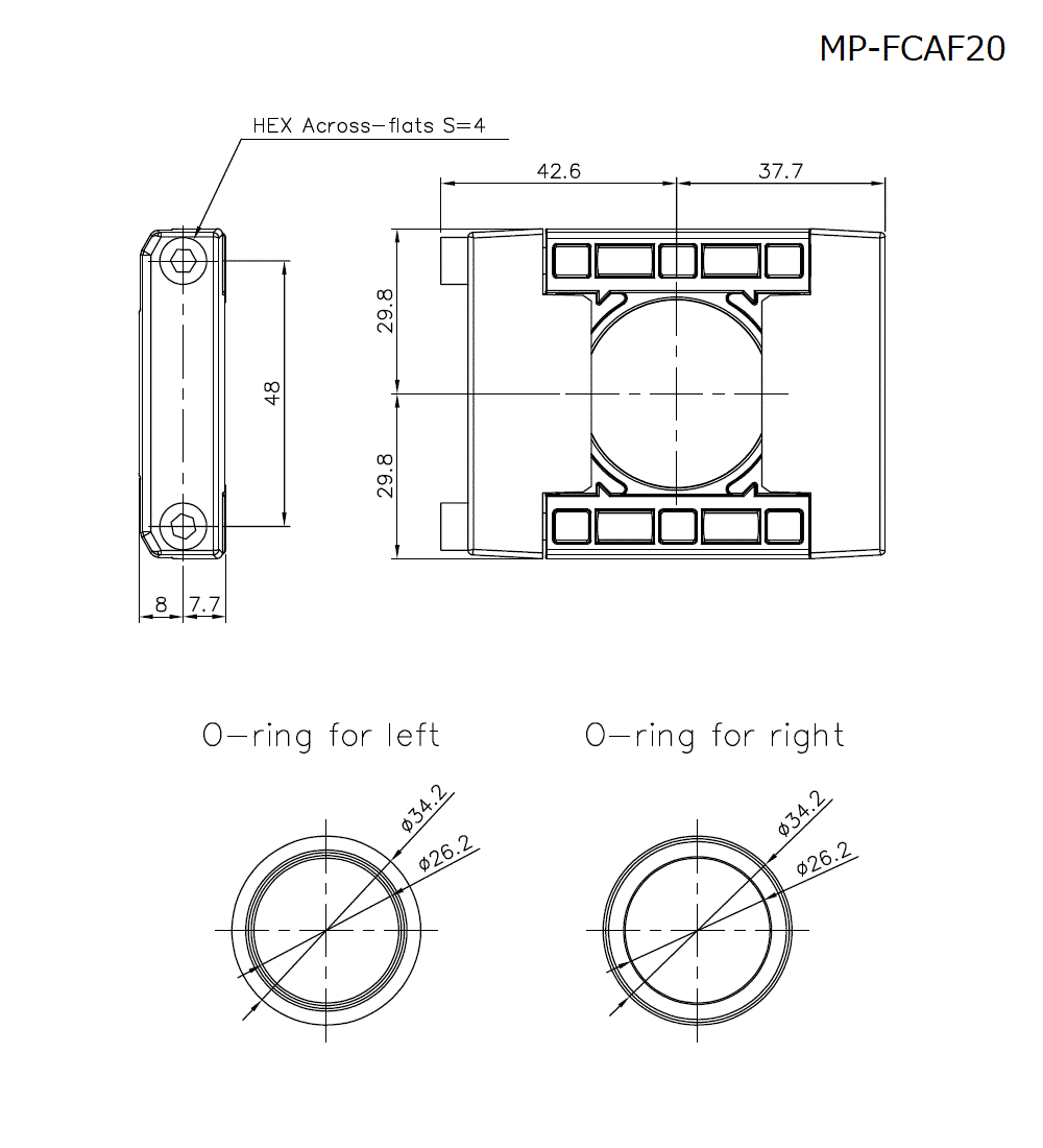 MP-FCAF20 Dimension