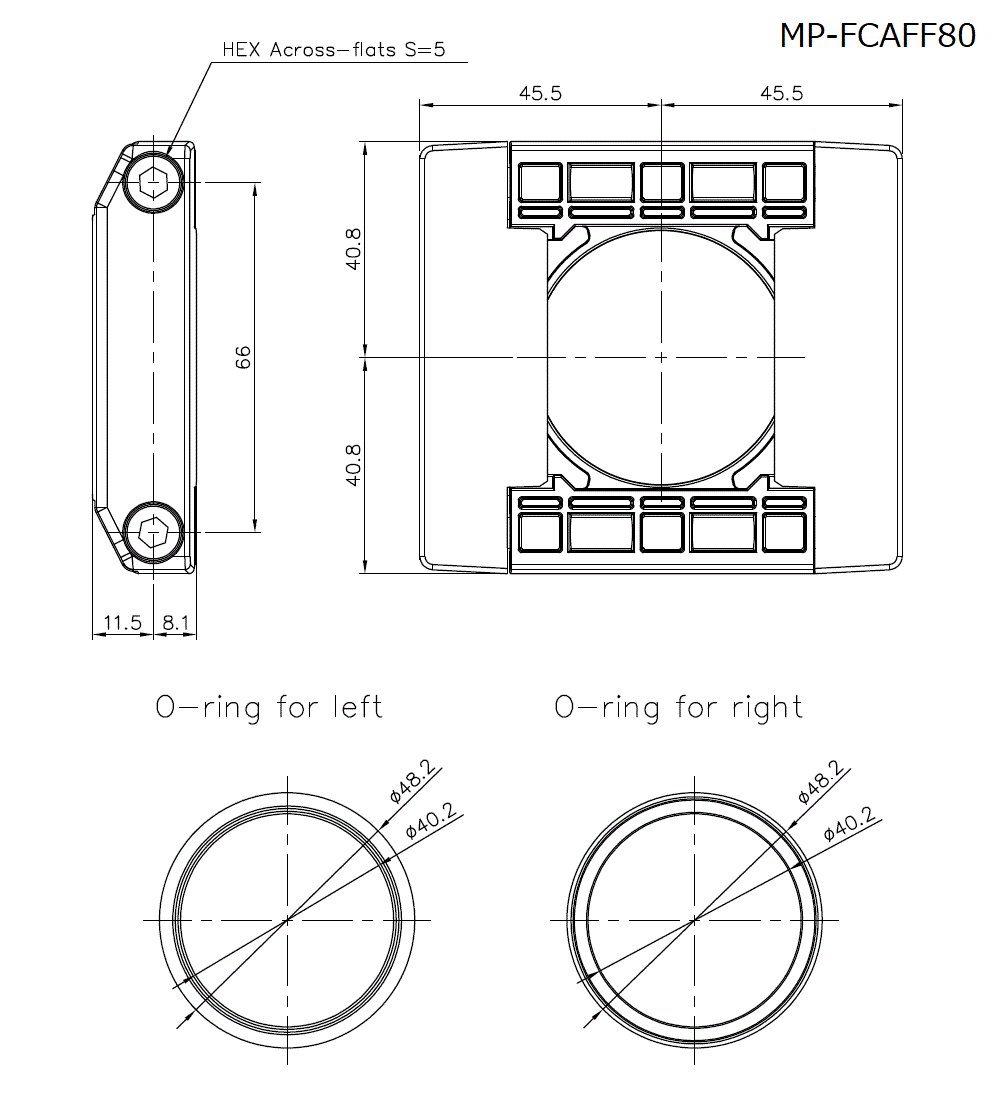 MP-FCAF80 Dimension