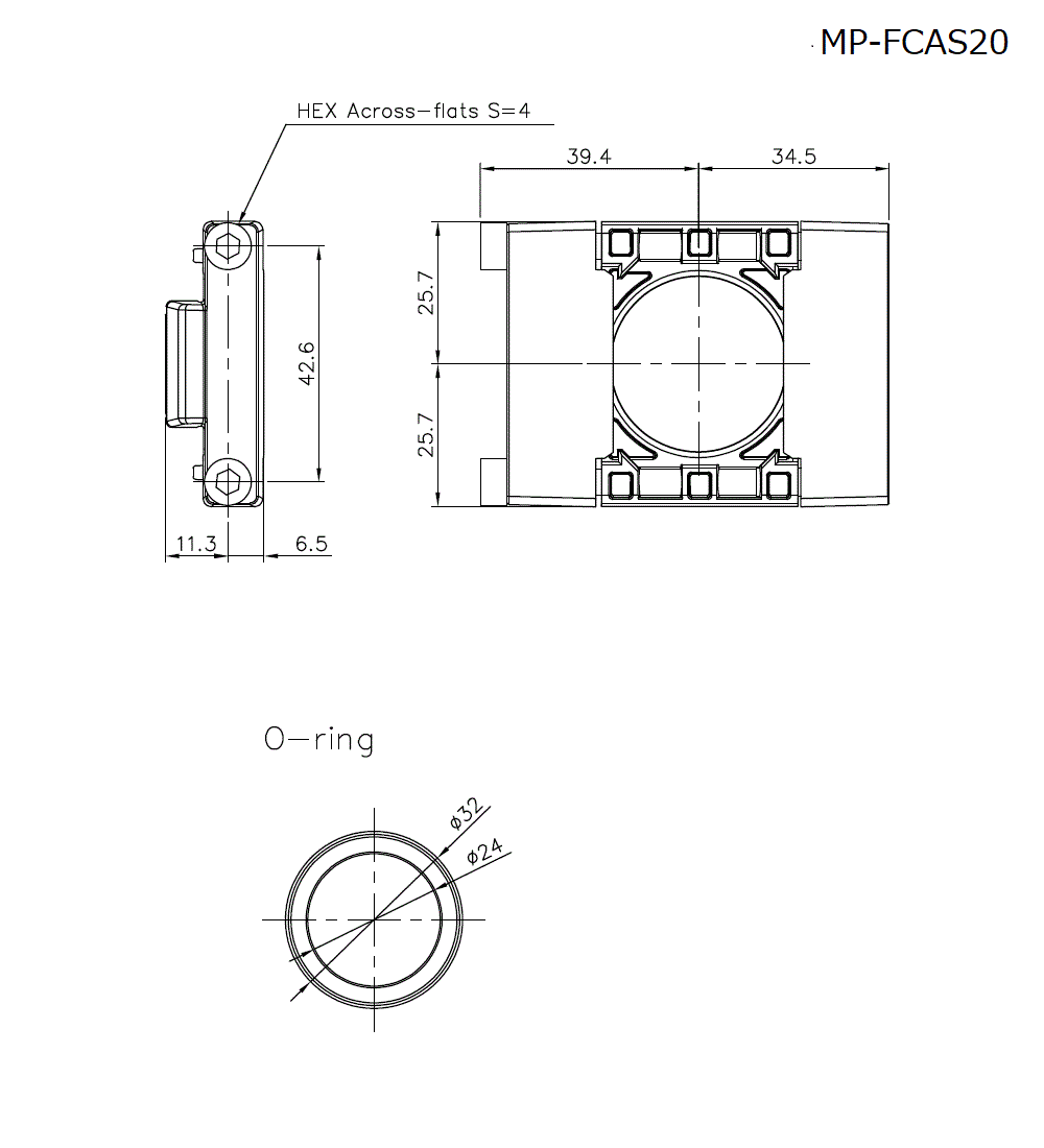 MP-FCAS20 Dimension