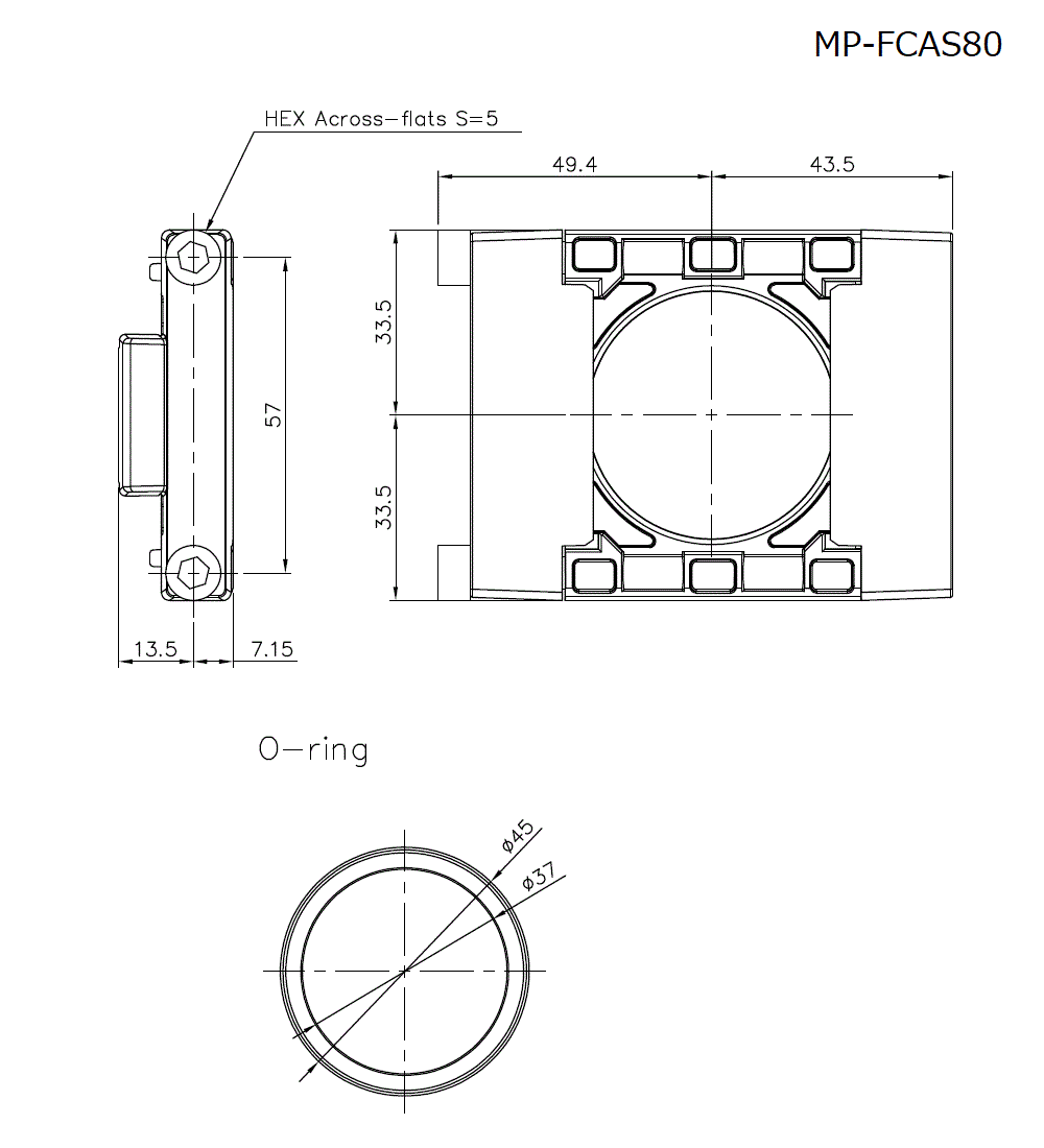 MP-FCAS80 Dimension