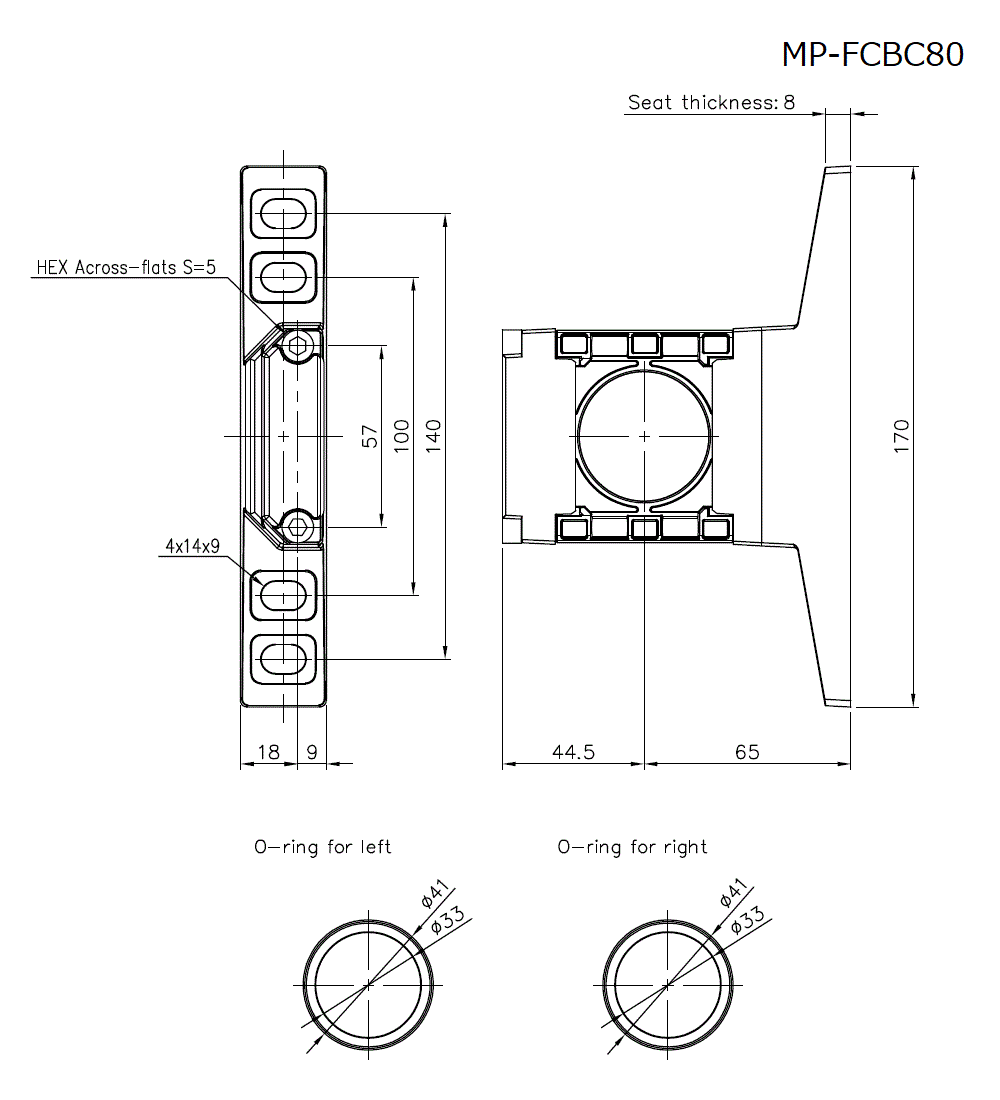 MP-FCBC80 Dimension