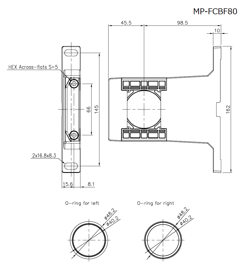 MP-FCBF80 Dimension