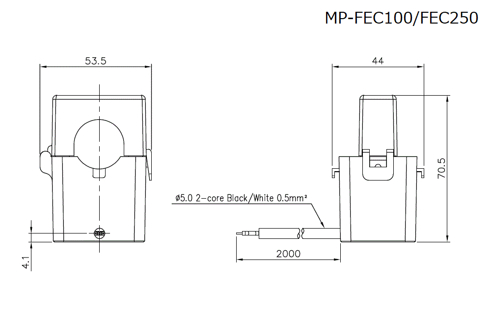 MP-FEC100/FEC250 Dimension