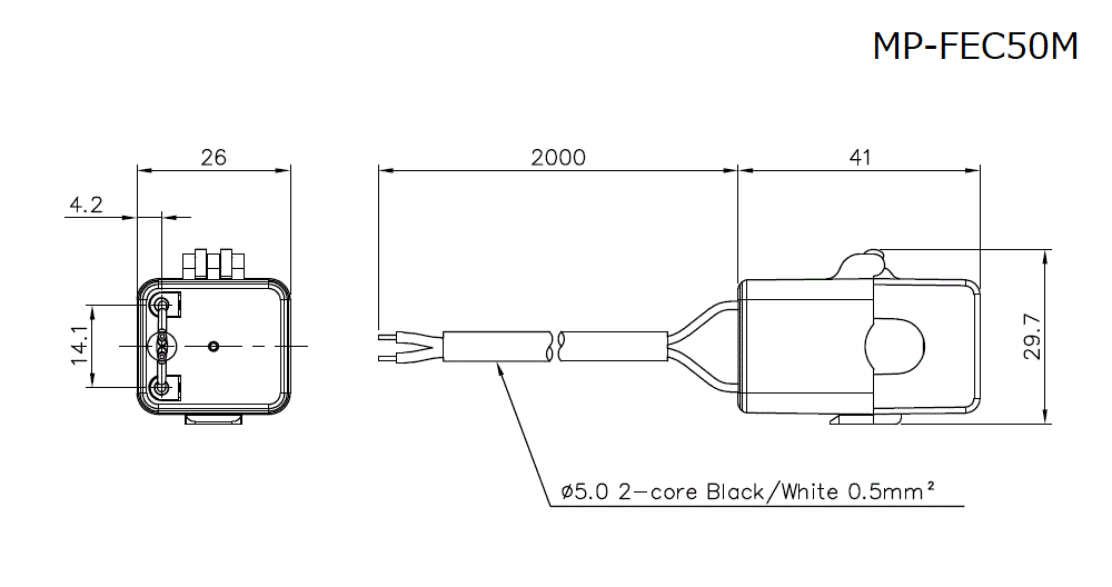 MP-FEC50M Dimension