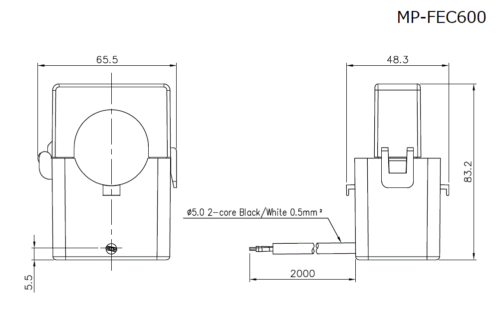 MP-FEC600 Dimension