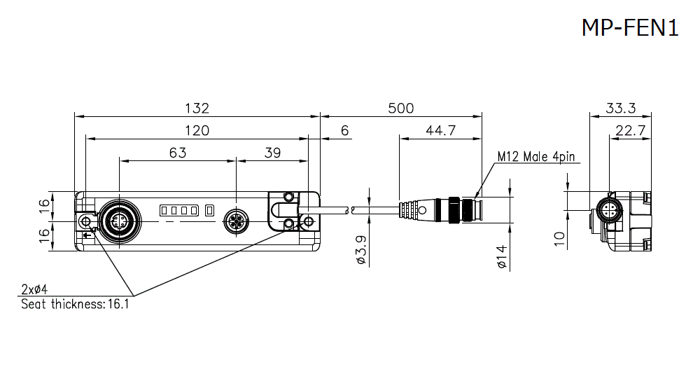 MP-FEN1 Dimension