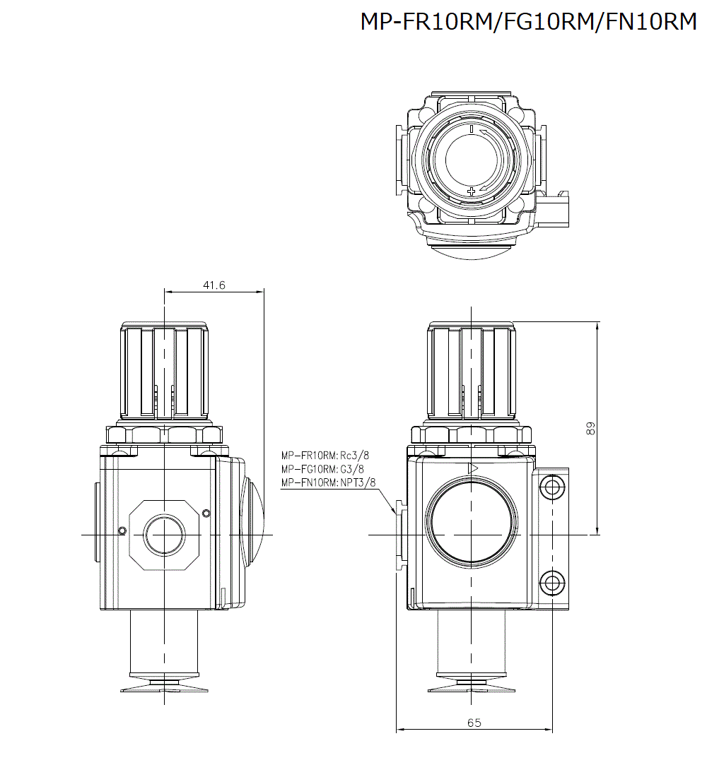 MP-FR10RM/FG10RM/FN10RM Dimension