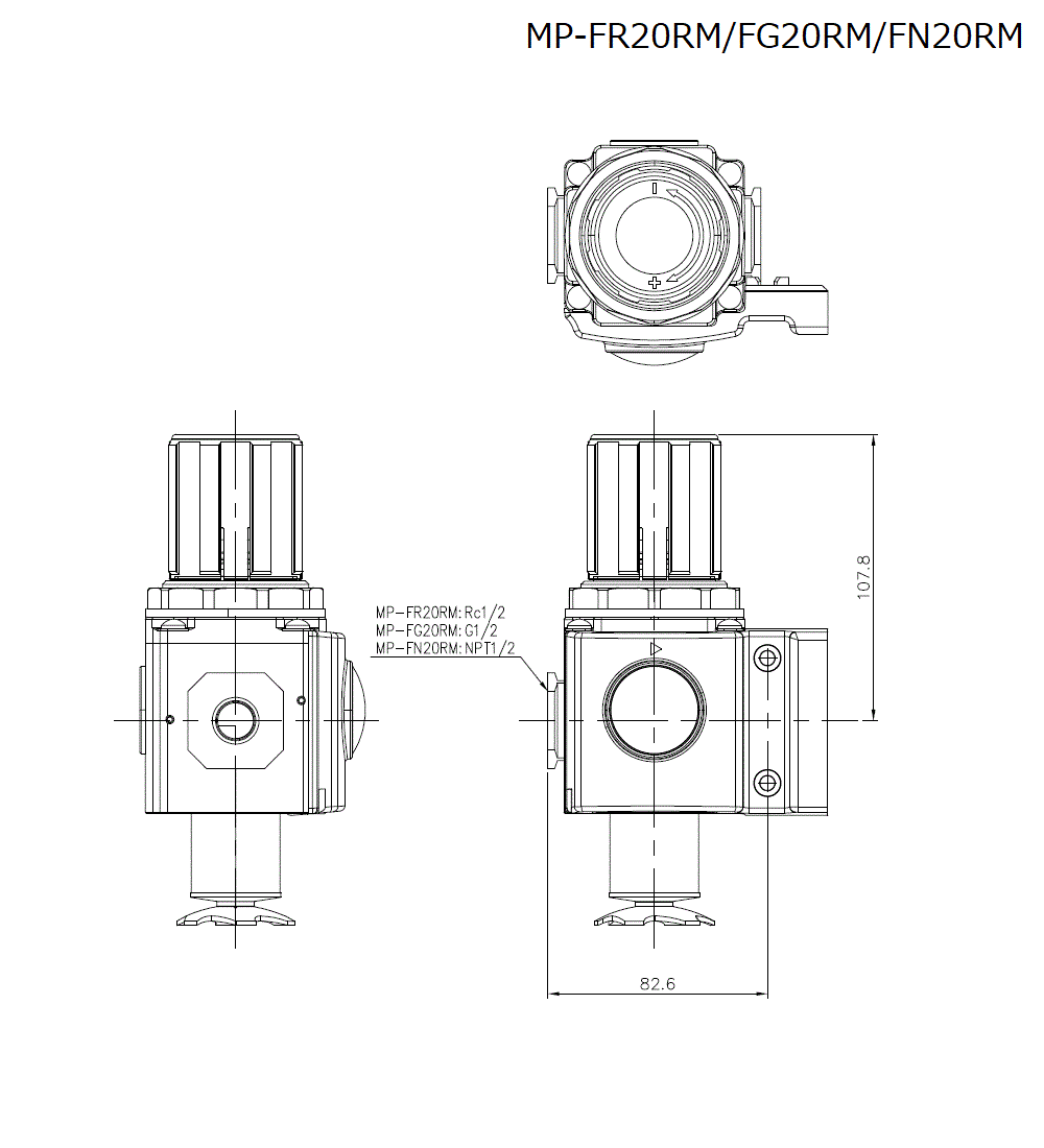 MP-FR20RM/FG20RM/FN20RM Dimension