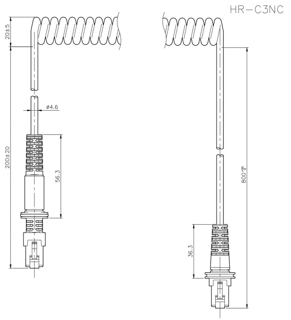 HR-C3NC Dimension