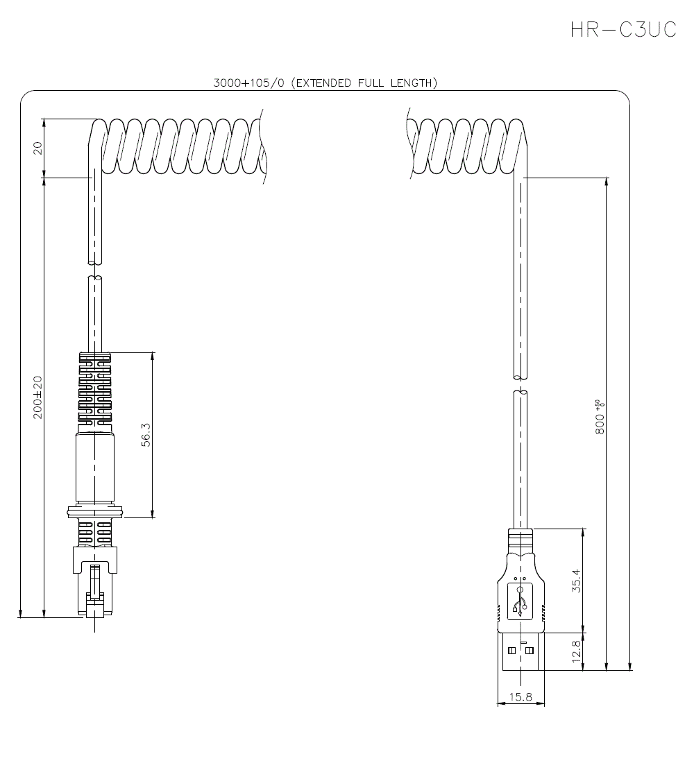 HR-C3UC Dimension