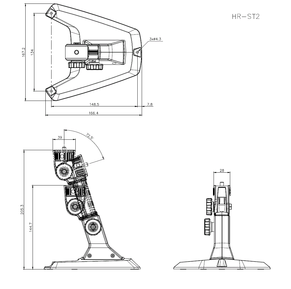 HR-ST2 Dimension