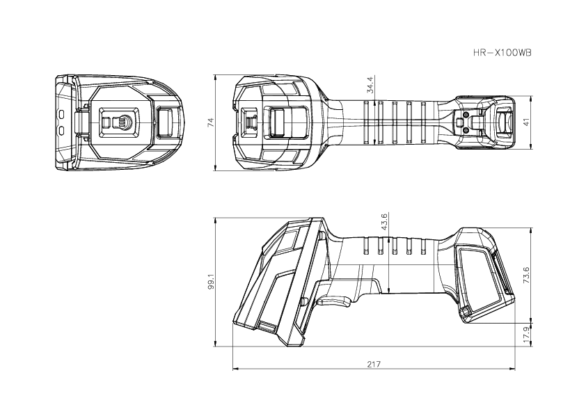 HR-X100WB Dimension