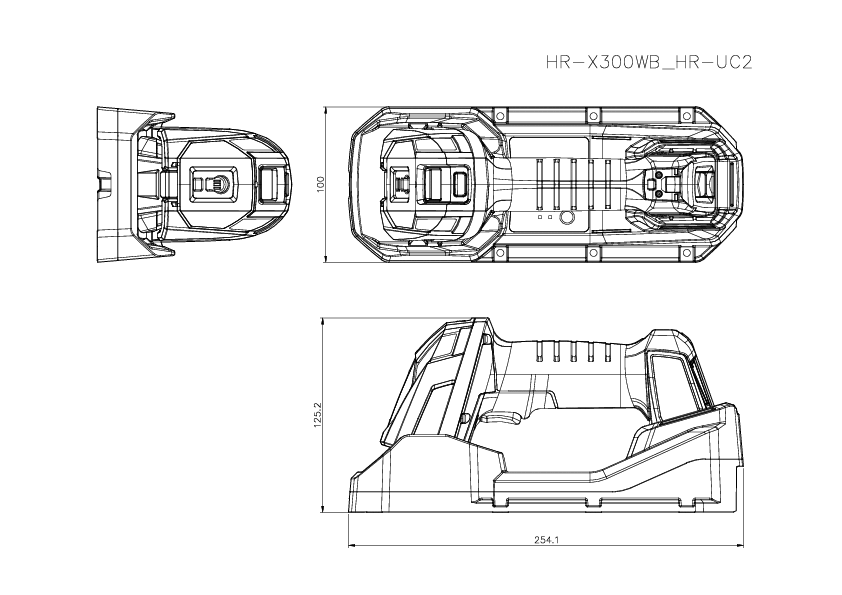 HR-X300WB/HR-UC2 Dimension