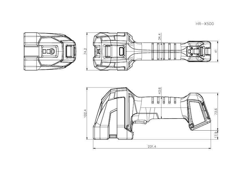 HR-X500 Dimension