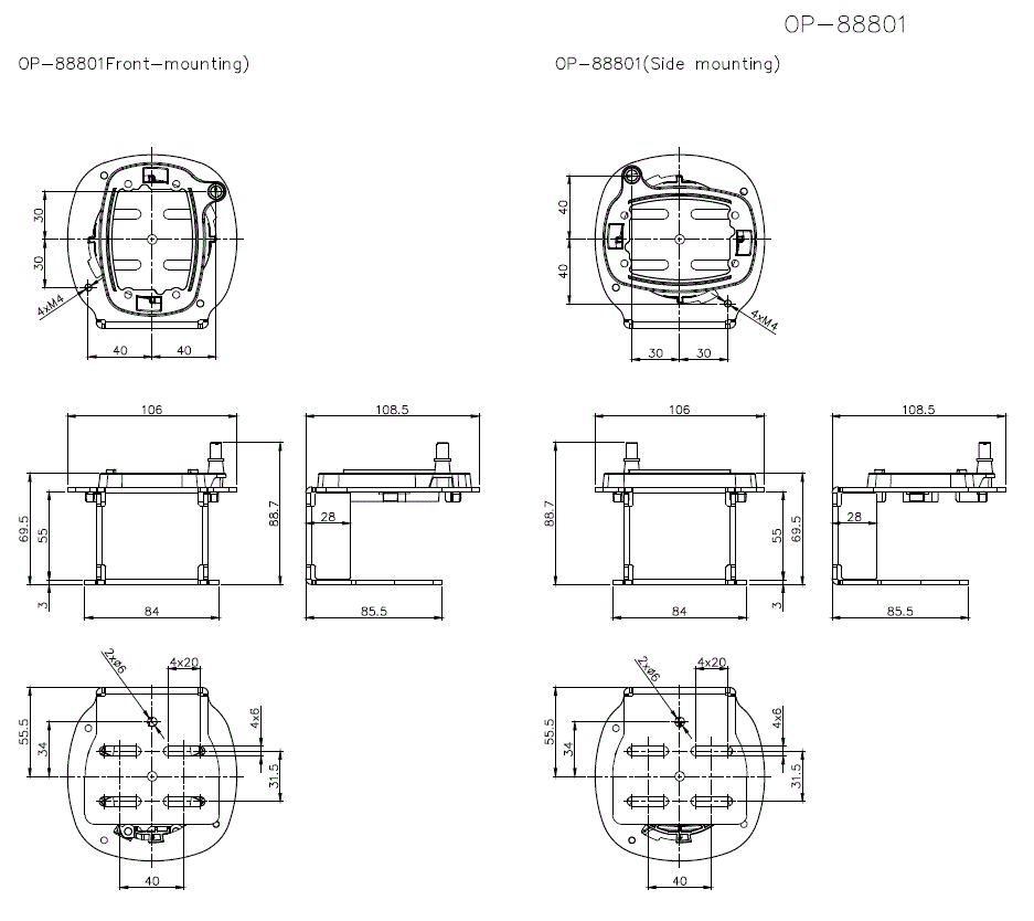 OP-88801 Dimension