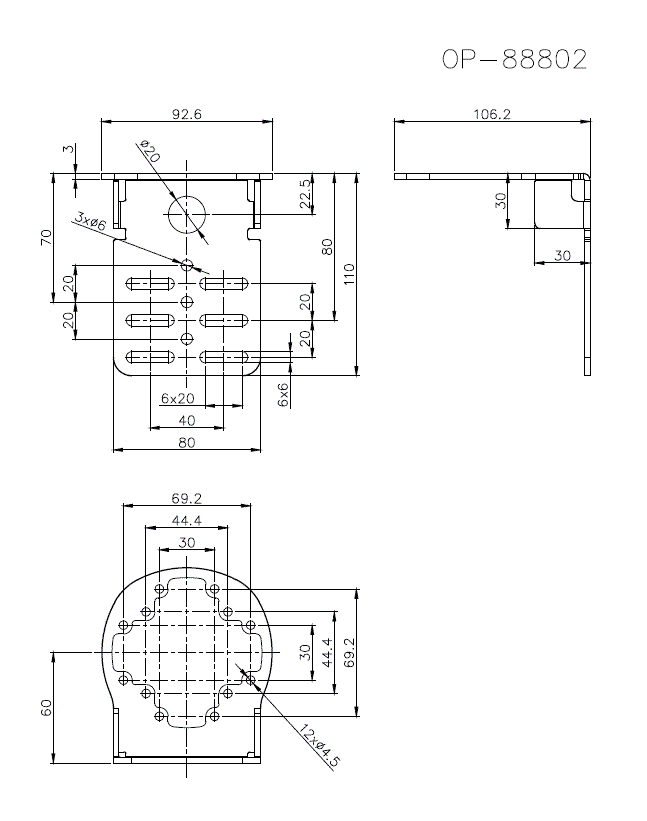 OP-88802 Dimension