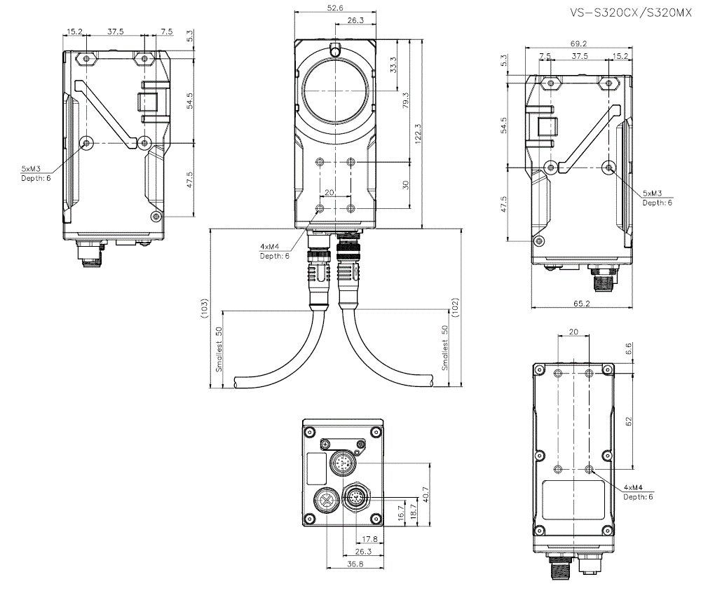 VS-S320CX/MX Dimension