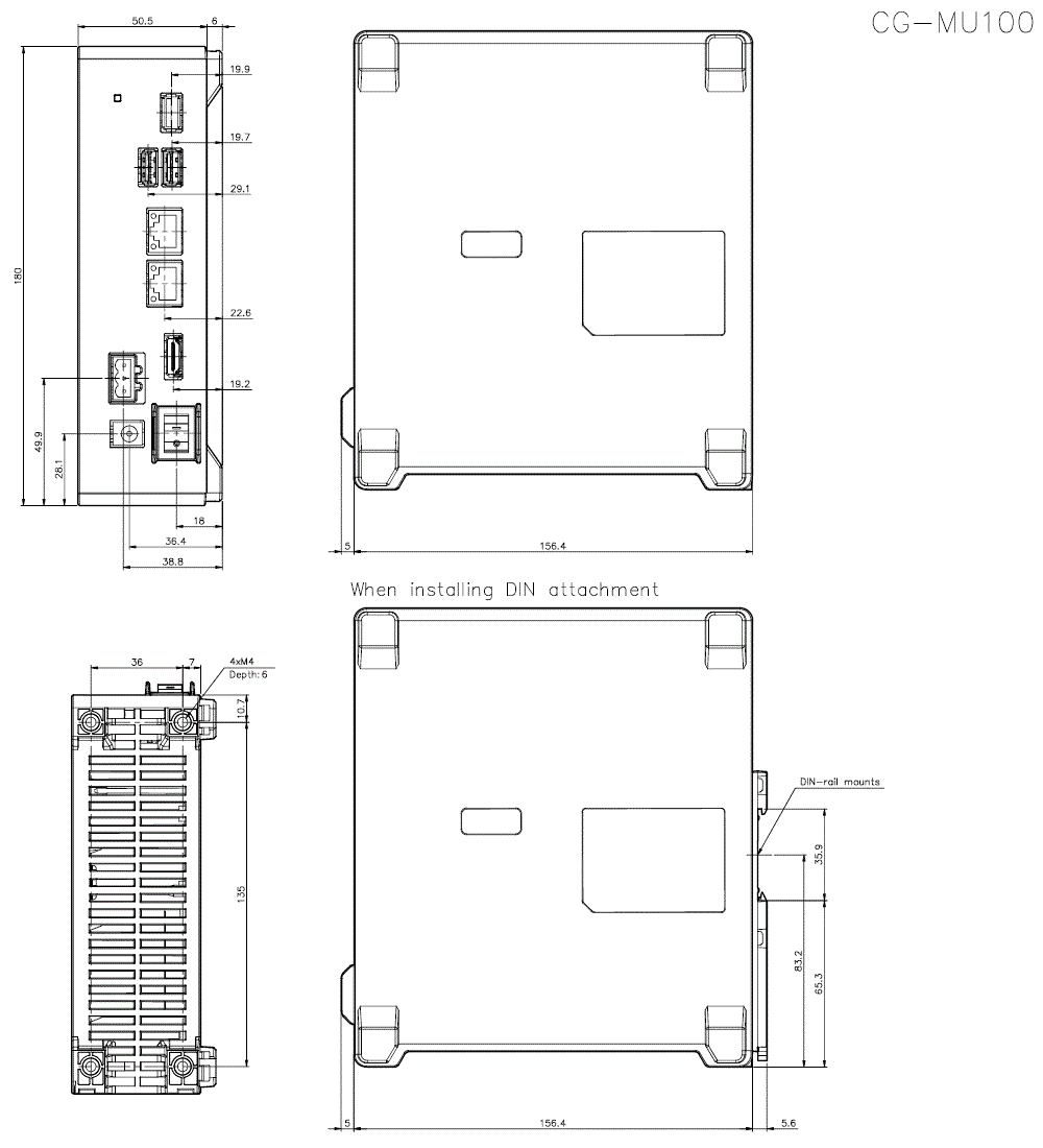 CG-MU100 Dimension