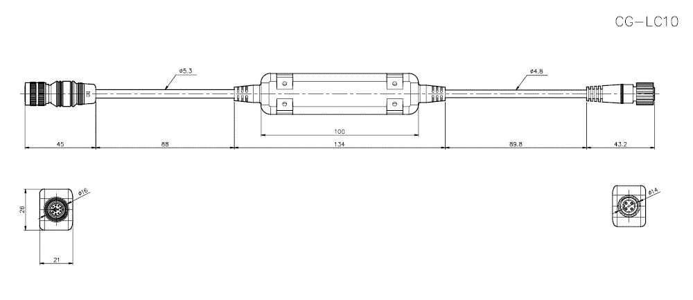 CG-LC10 Dimension