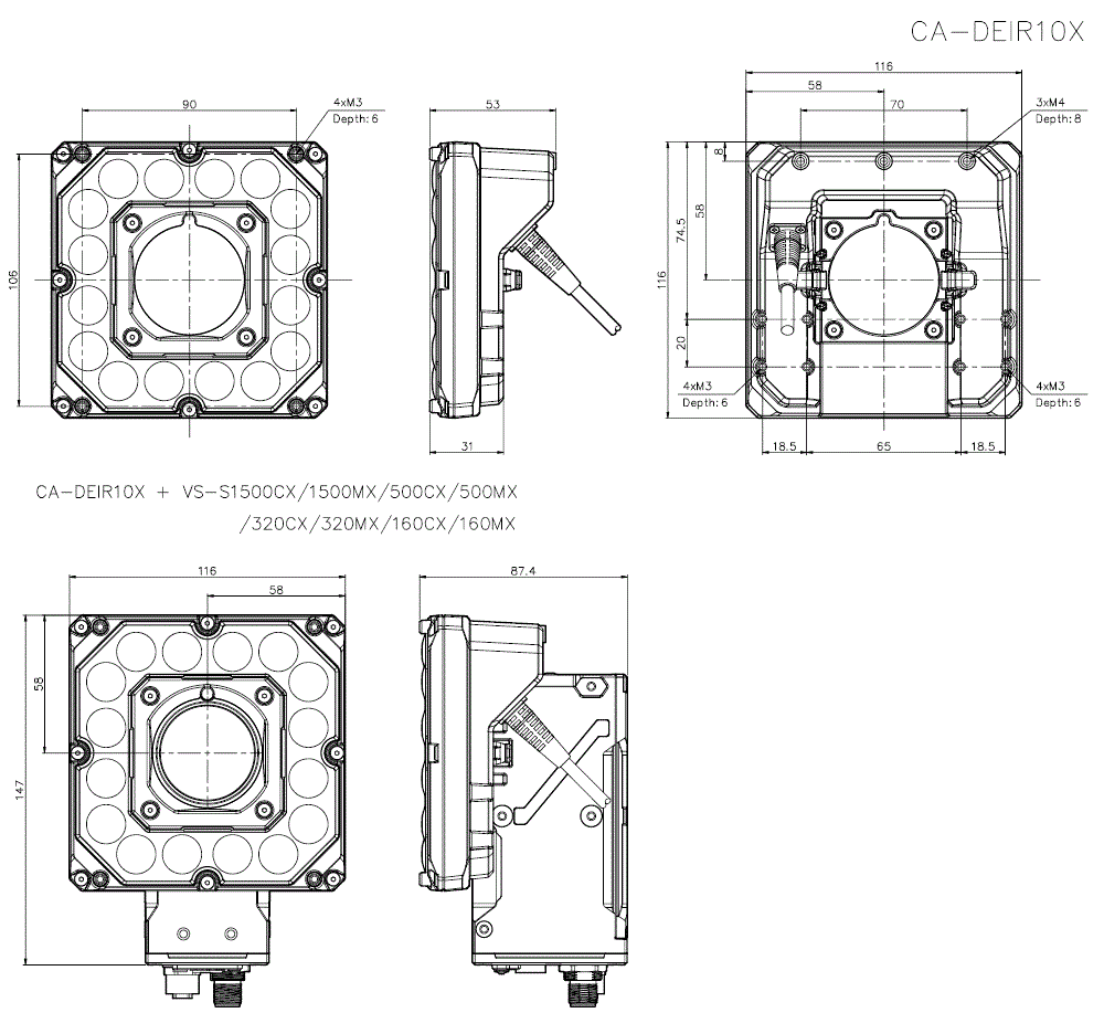 CA-DEIR10X Dimension 01