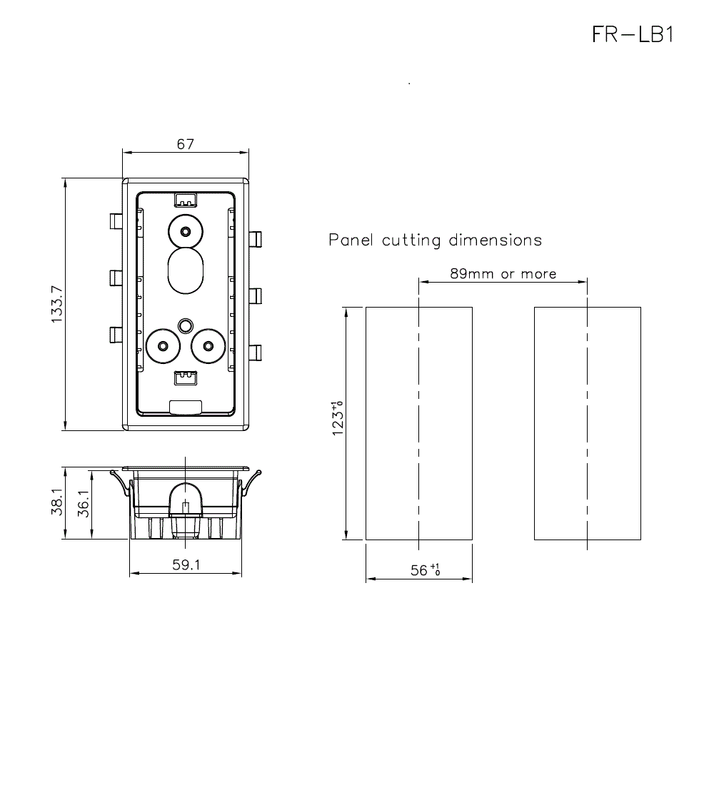 FR-LB1 Dimension