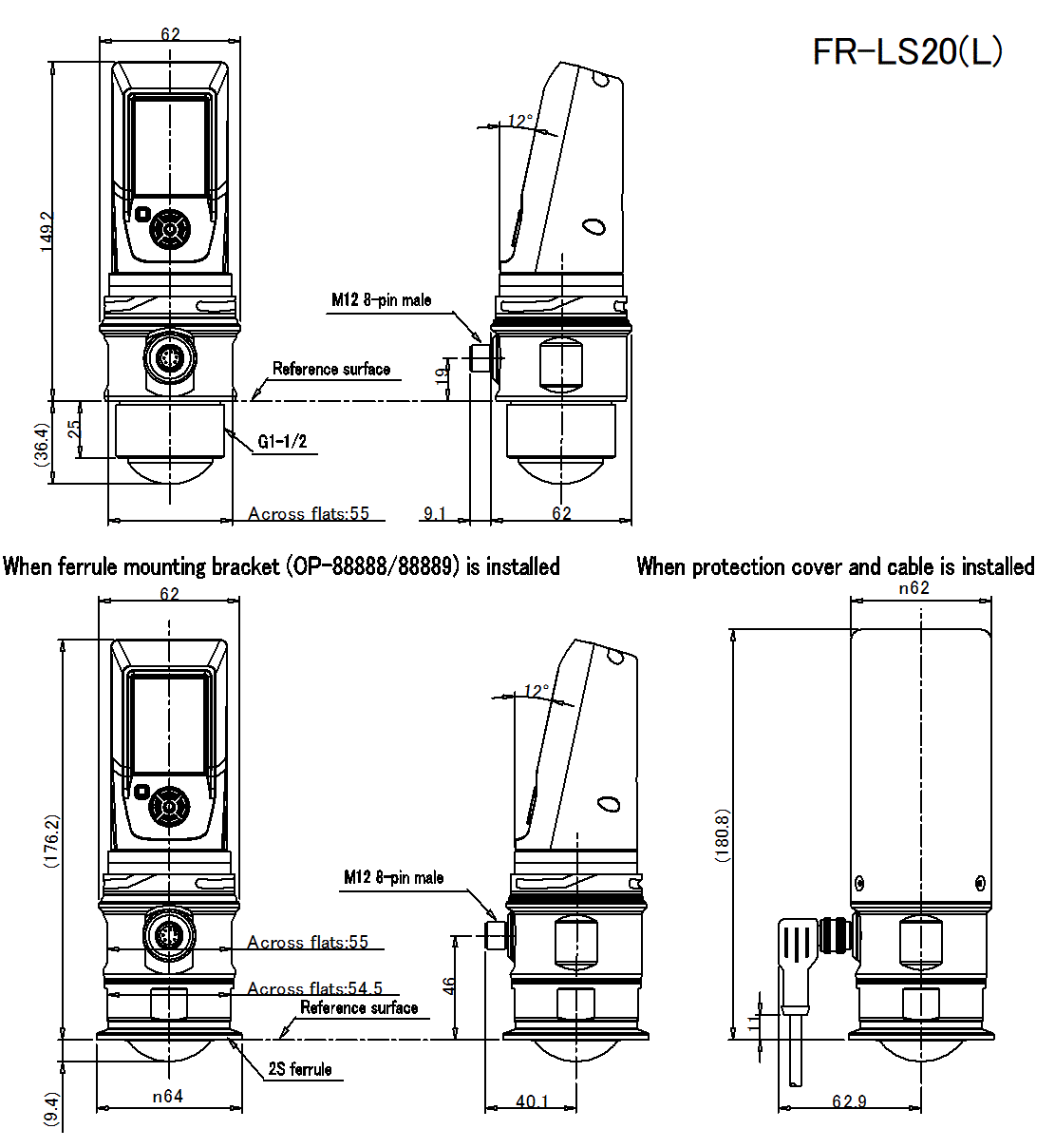 FR-LS20(L) Dimension