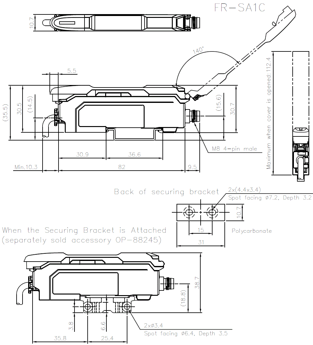 FR-SA1C Dimension