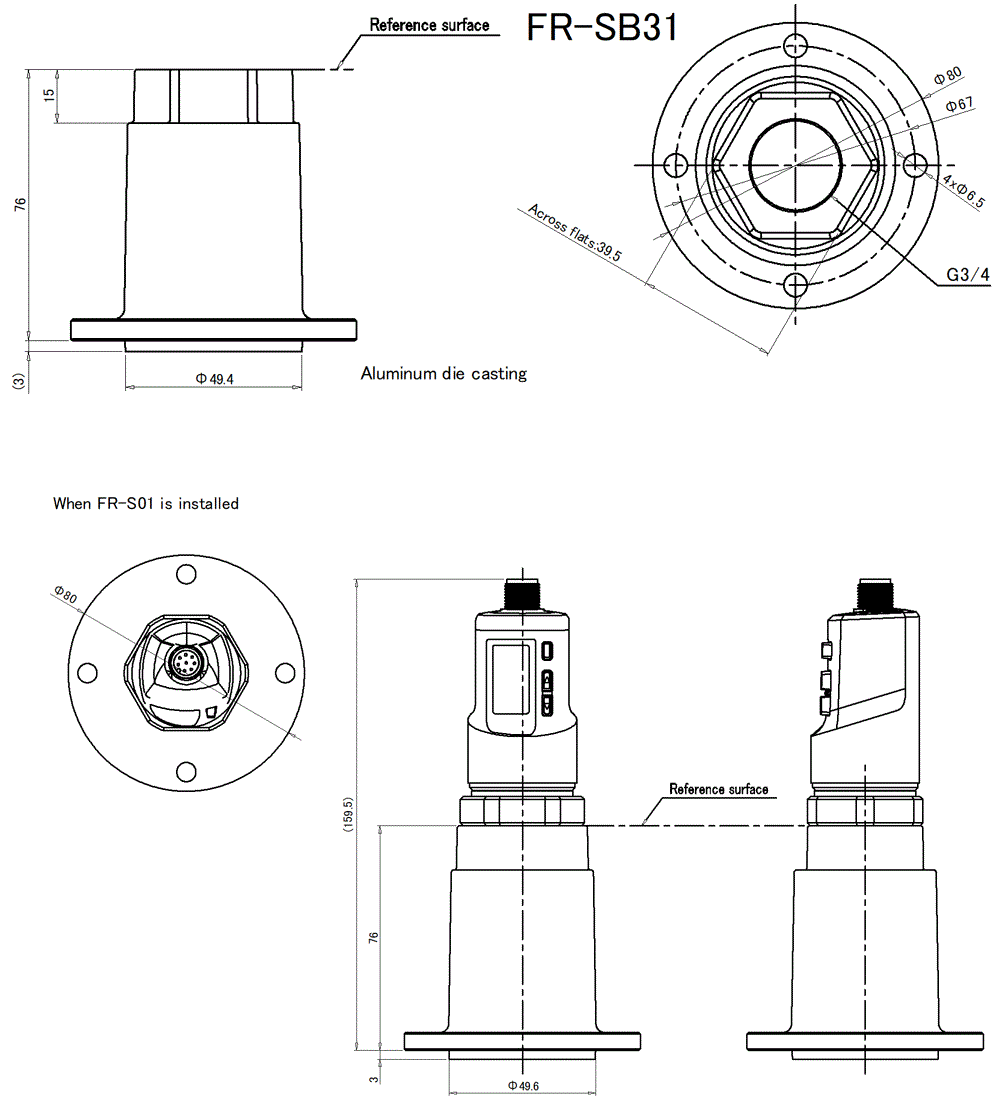 FR-SB31 Dimension