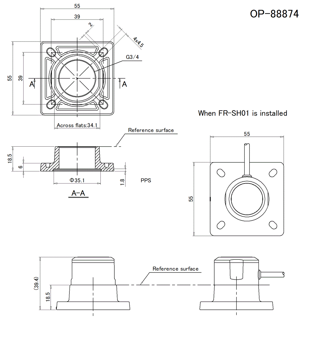 OP-88874 Dimension