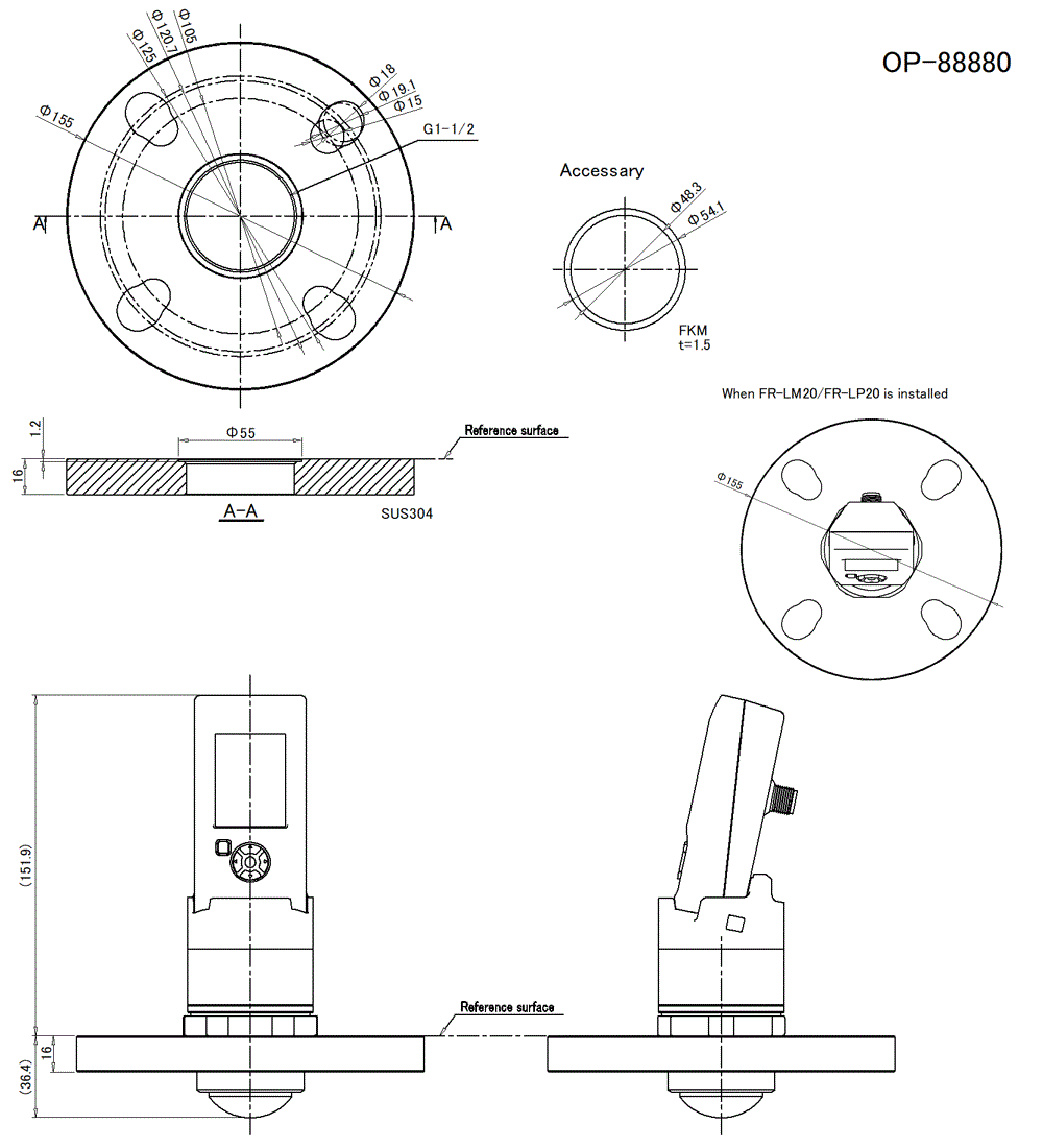 OP-88880 Dimension