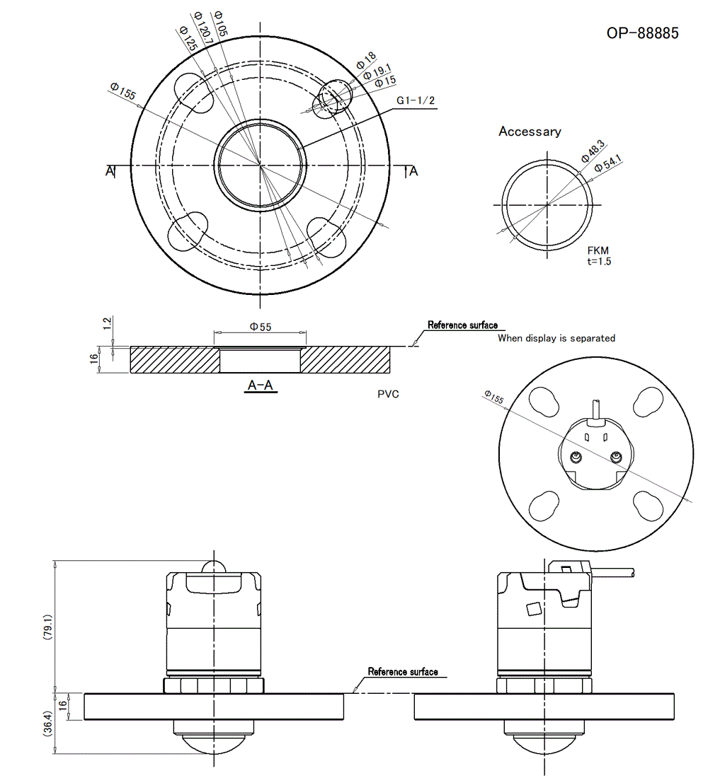 OP-88885 Dimension