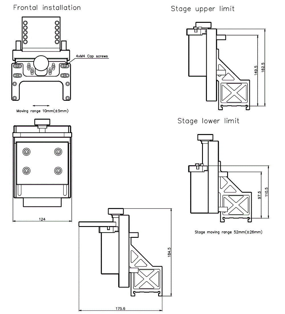 OP-88956/88960/88961 Dimension