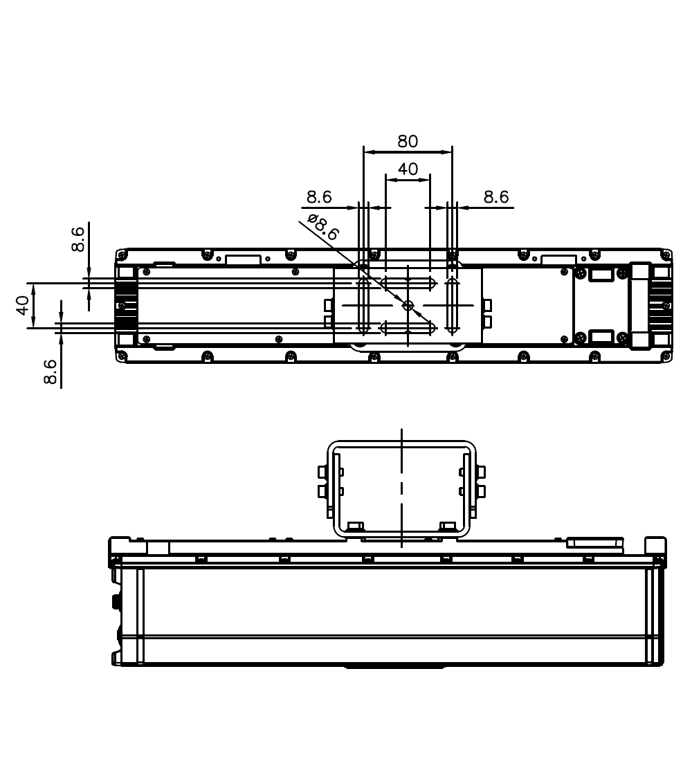 ST-R2000_BRACKET_0° Dimension