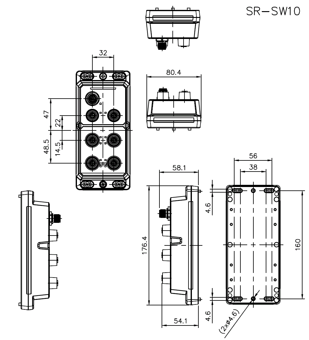 SR-SW10 Dimension