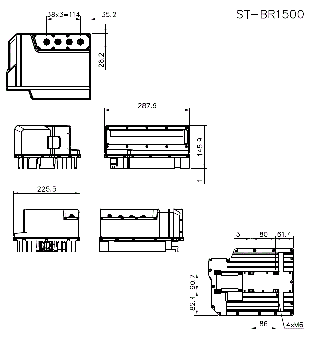 ST-BR1500 Dimension