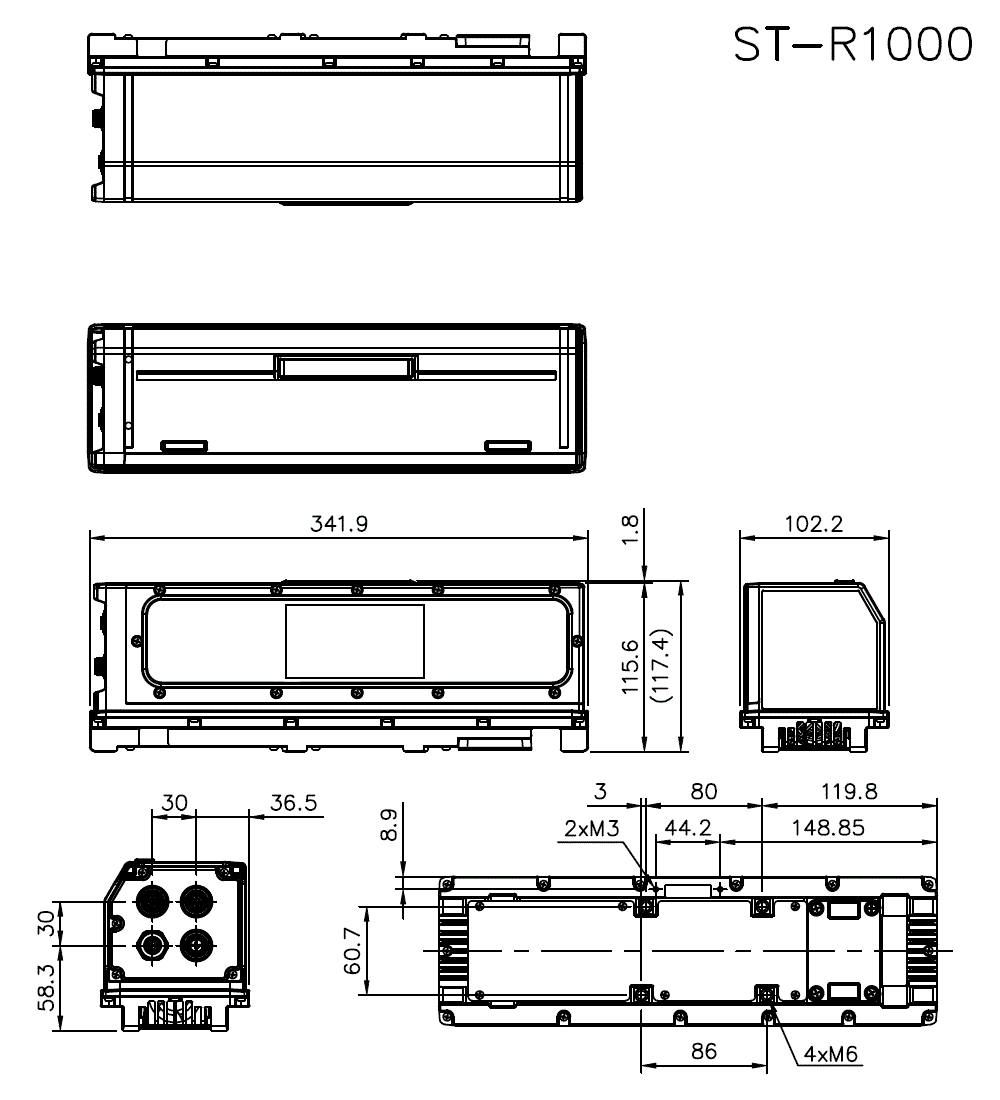 ST-R1000 Dimension