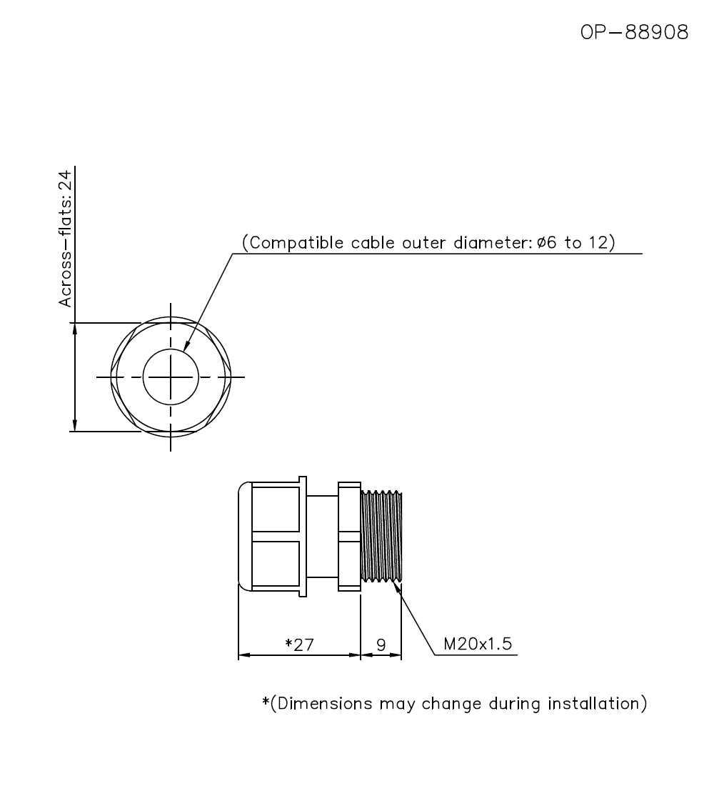 OP-88908 Dimension