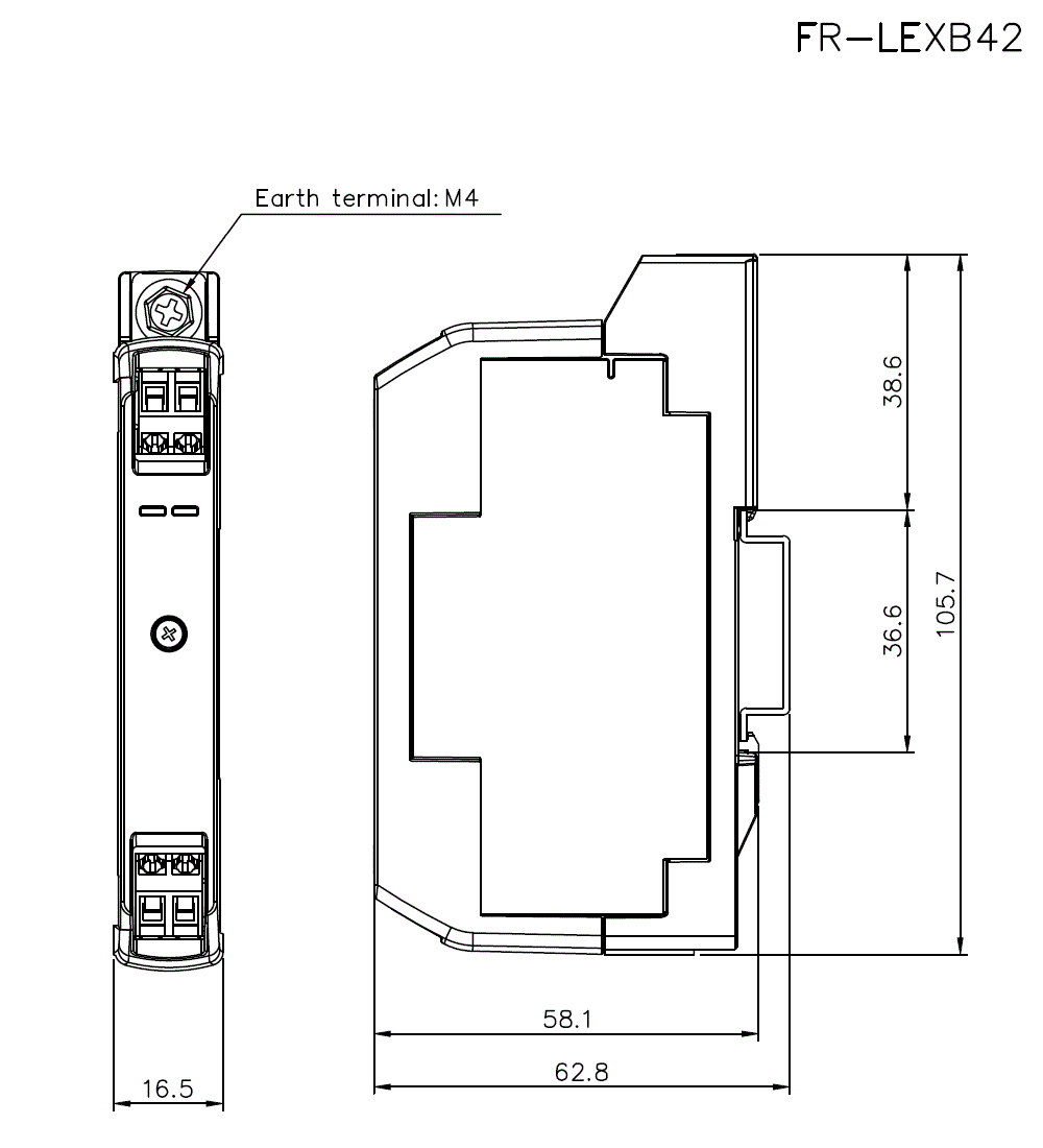 FR-LEXB42 Dimension