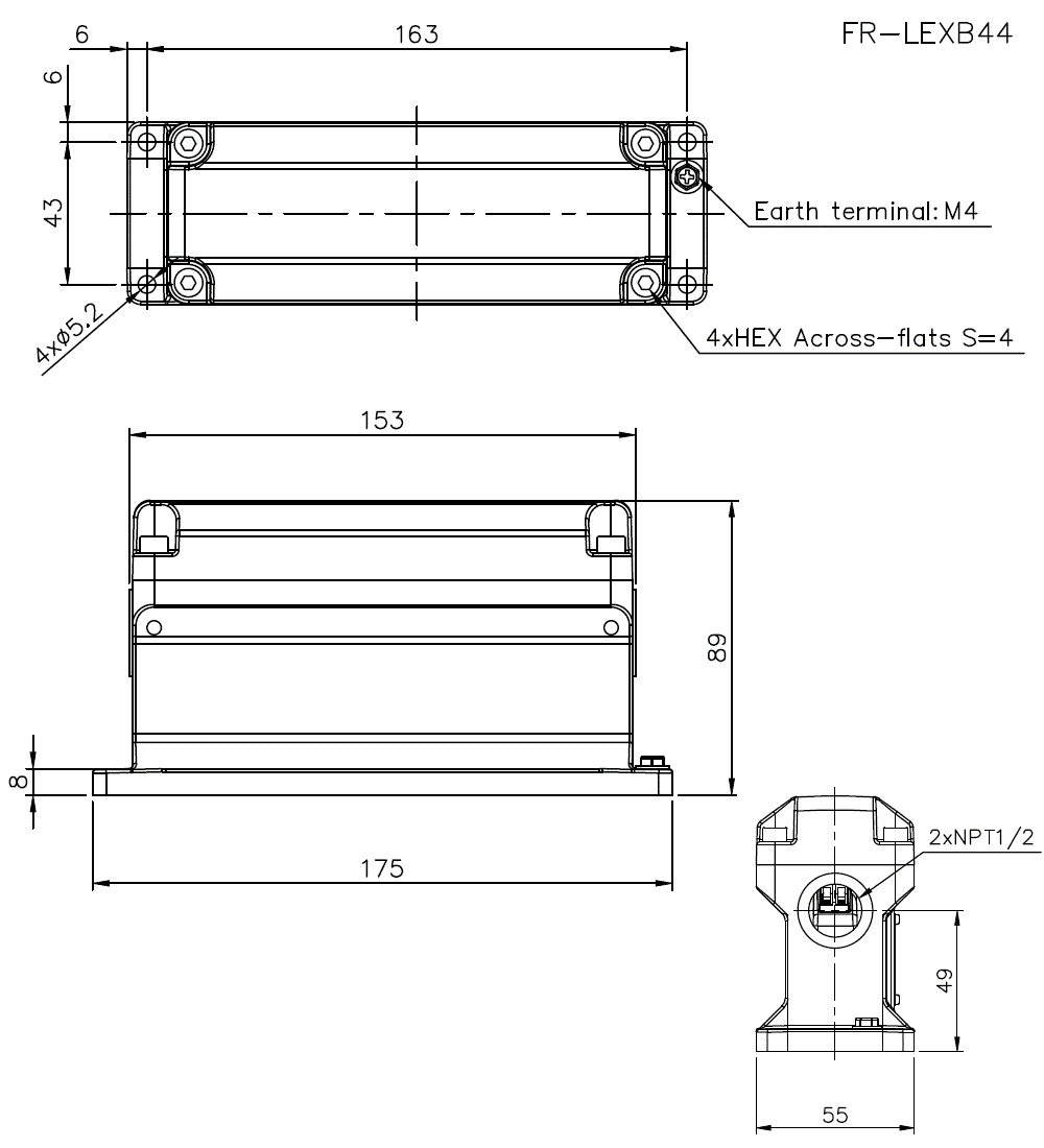 FR-LEXB44 Dimension