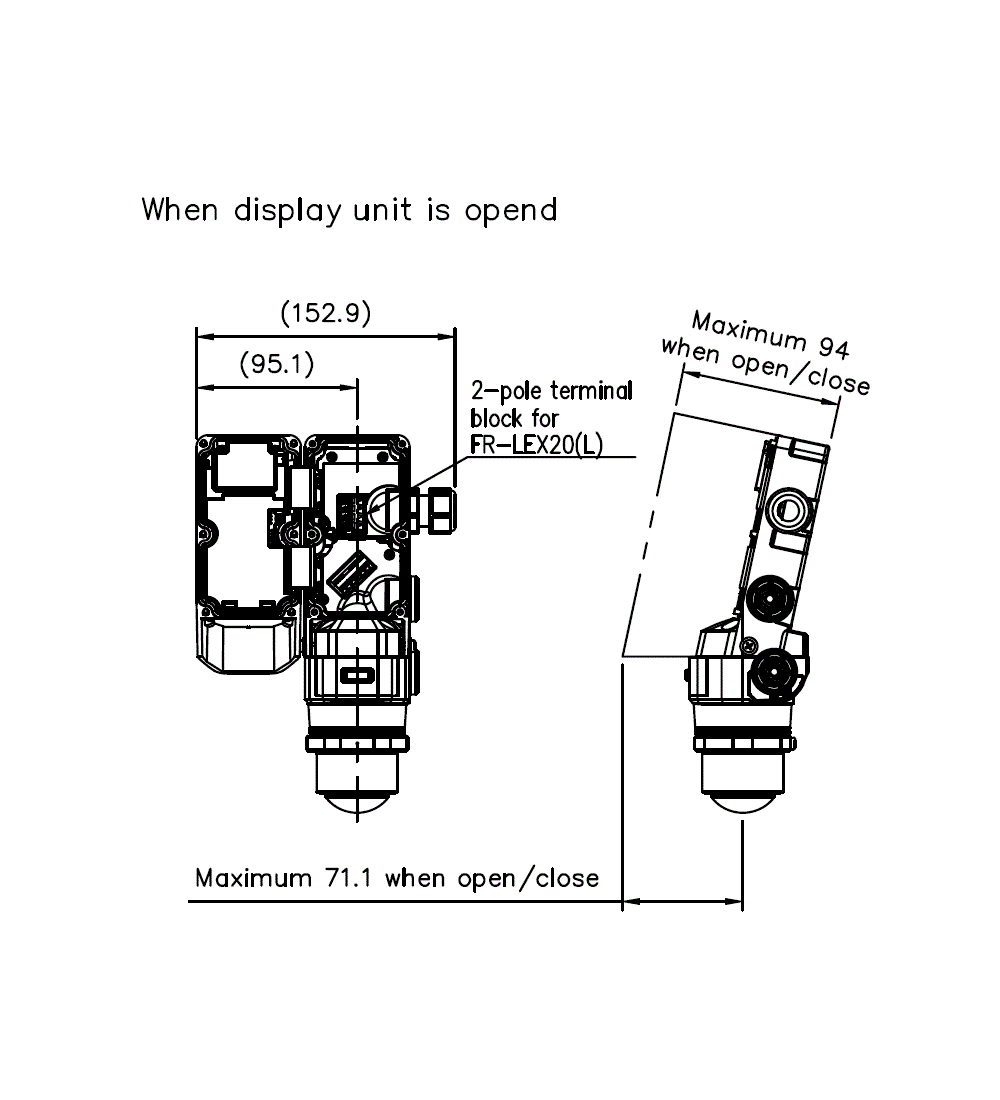 FR-LW20(L)/LEX20(L) Dimension