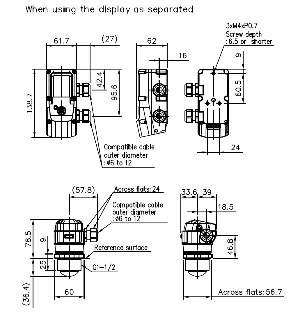 FR-LW20(L)/LEX20(L) Dimension